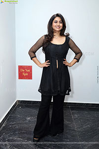 Varshini Sounderajan in Black Dress, HD Photo Gallery