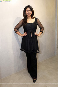 Varshini Sounderajan in Black Dress, HD Photo Gallery