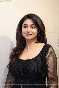 Varshini Sounderajan in Black Dress, HD Photo Gallery