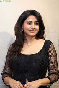 Varshini Sounderajan in Black Dress, HD Photo Gallery