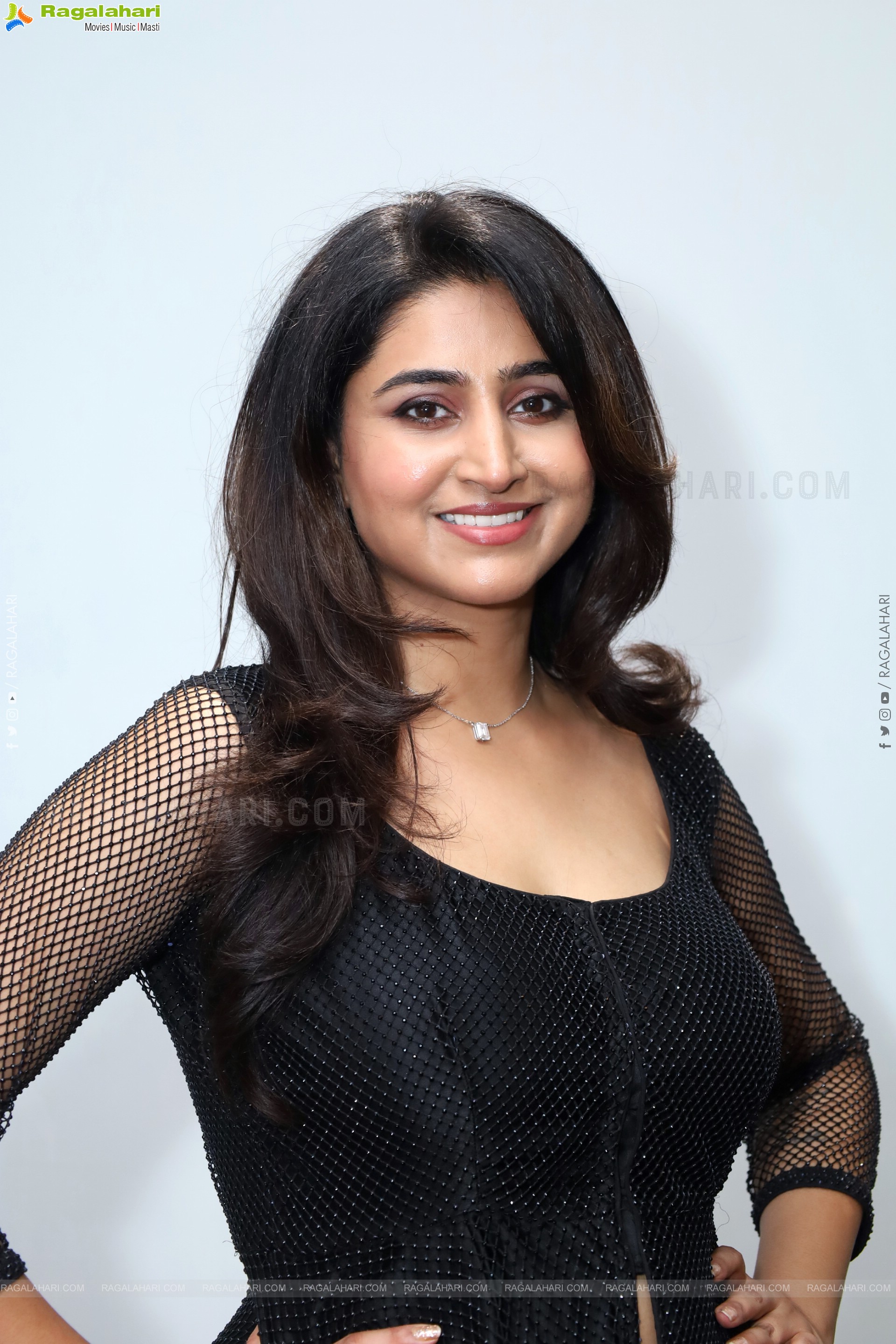 Varshini Sounderajan in Black Dress, HD Photo Gallery
