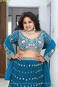 Aashi Glam stills in Blue Lehenga Choli, HD Gallery