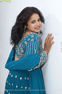 Aashi Glam stills in Blue Lehenga Choli, HD Gallery