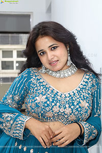 Aashi Glam stills in Blue Lehenga Choli, HD Gallery