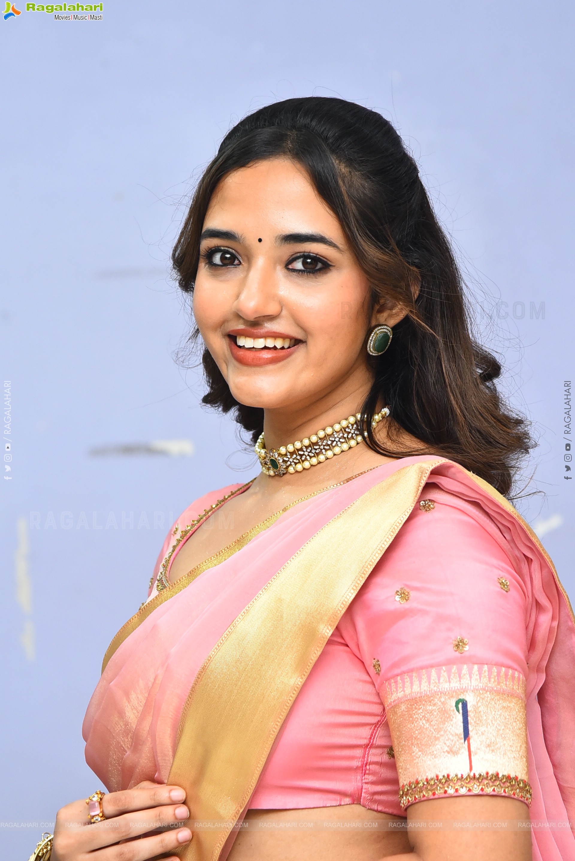 Anyuktha Nallani Beautiful stills in Traditional Half Saree, HD Gallery