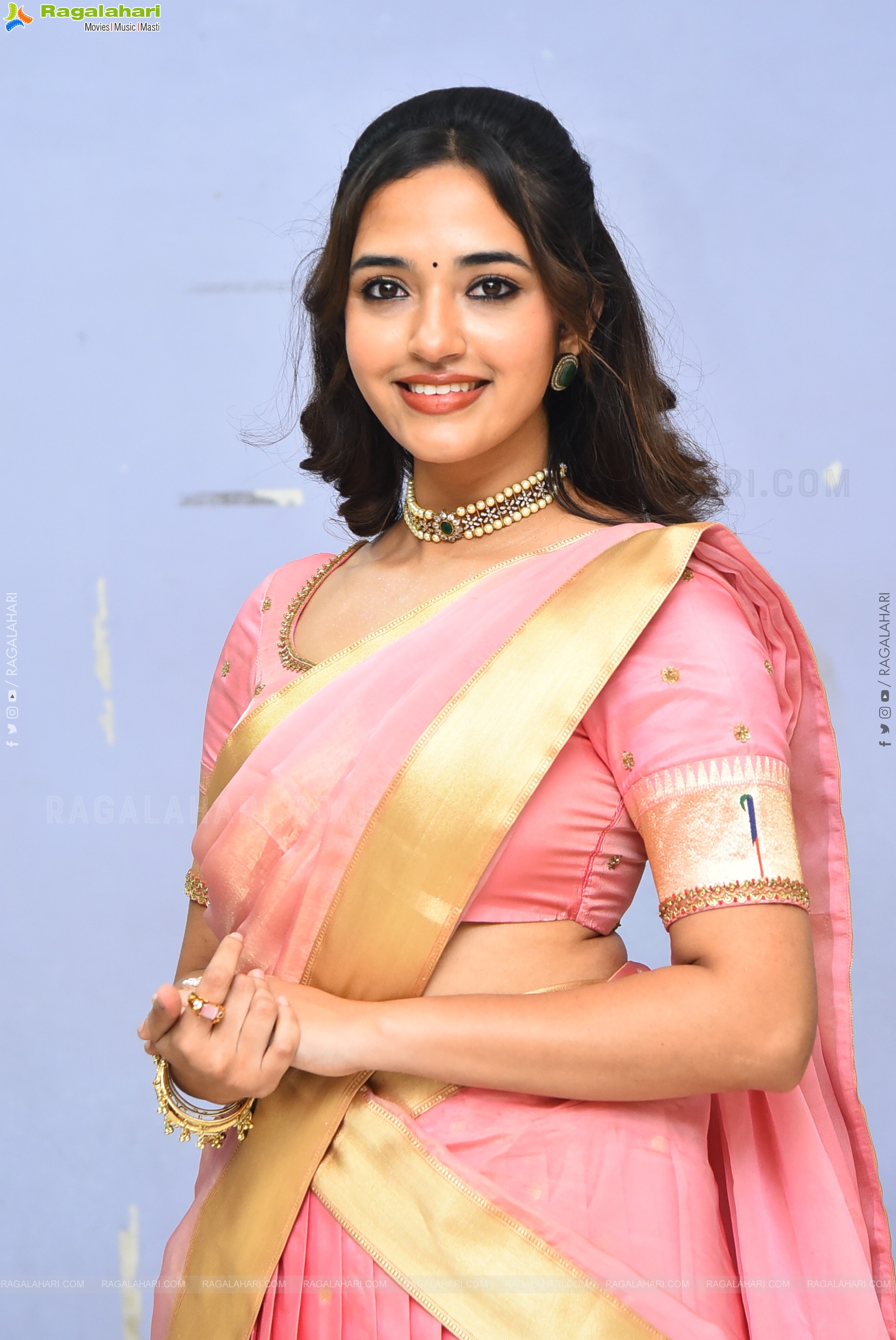 Anyuktha Nallani Beautiful stills in Traditional Half Saree, HD Gallery
