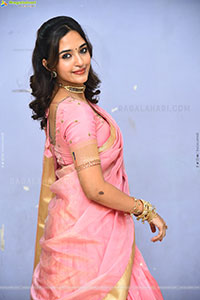 Anyuktha Nallani Beautiful stills in Traditional Half Saree