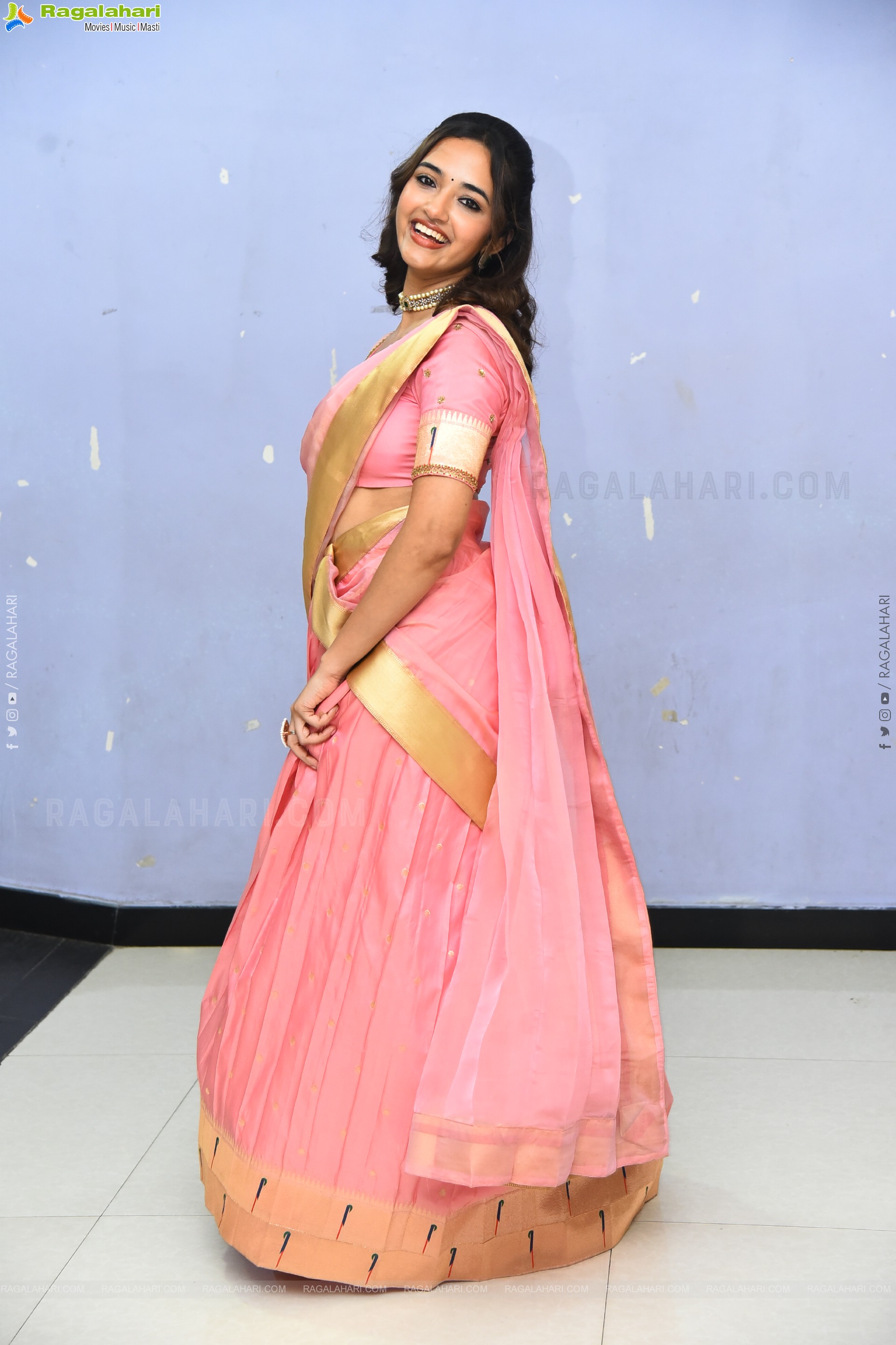 Anyuktha Nallani Beautiful stills in Traditional Half Saree, HD Gallery