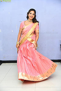 Anyuktha Nallani Beautiful stills in Traditional Half Saree