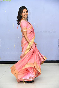 Anyuktha Nallani Beautiful stills in Traditional Half Saree