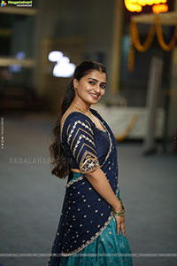 Jyothi Ramana Traditional stills in Half-Saree, HD Gallery