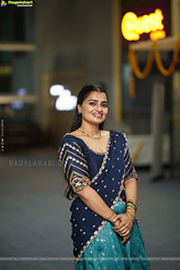 Jyothi Ramana Traditional stills in Half-Saree, HD Gallery