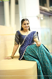 Jyothi Ramana Traditional stills in Half-Saree, HD Gallery