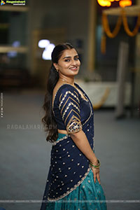 Jyothi Ramana Traditional stills in Half-Saree, HD Gallery