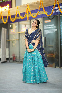 Jyothi Ramana Traditional stills in Half-Saree, HD Gallery