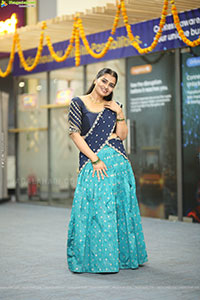 Jyothi Ramana Traditional stills in Half-Saree, HD Gallery