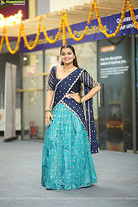Jyothi Ramana Traditional stills in Half-Saree, HD Gallery