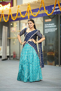 Jyothi Ramana Traditional stills in Half-Saree, HD Gallery