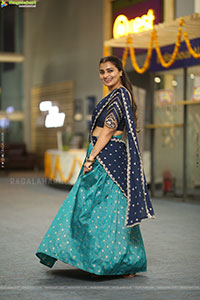 Jyothi Ramana Traditional stills in Half-Saree, HD Gallery