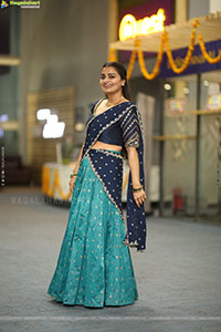 Jyothi Ramana Traditional stills in Half-Saree, HD Gallery