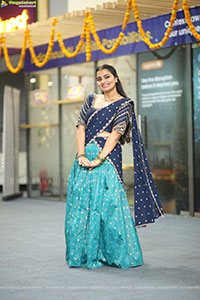 Jyothi Ramana Traditional stills in Half-Saree, HD Gallery