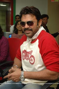 Venkatesh at Radio Mirchi to Promote Chintakayala Ravi