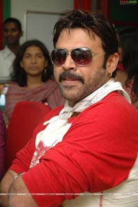 Venkatesh at Radio Mirchi to Promote Chintakayala Ravi