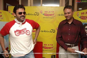 Venkatesh at Radio Mirchi to Promote Chintakayala Ravi
