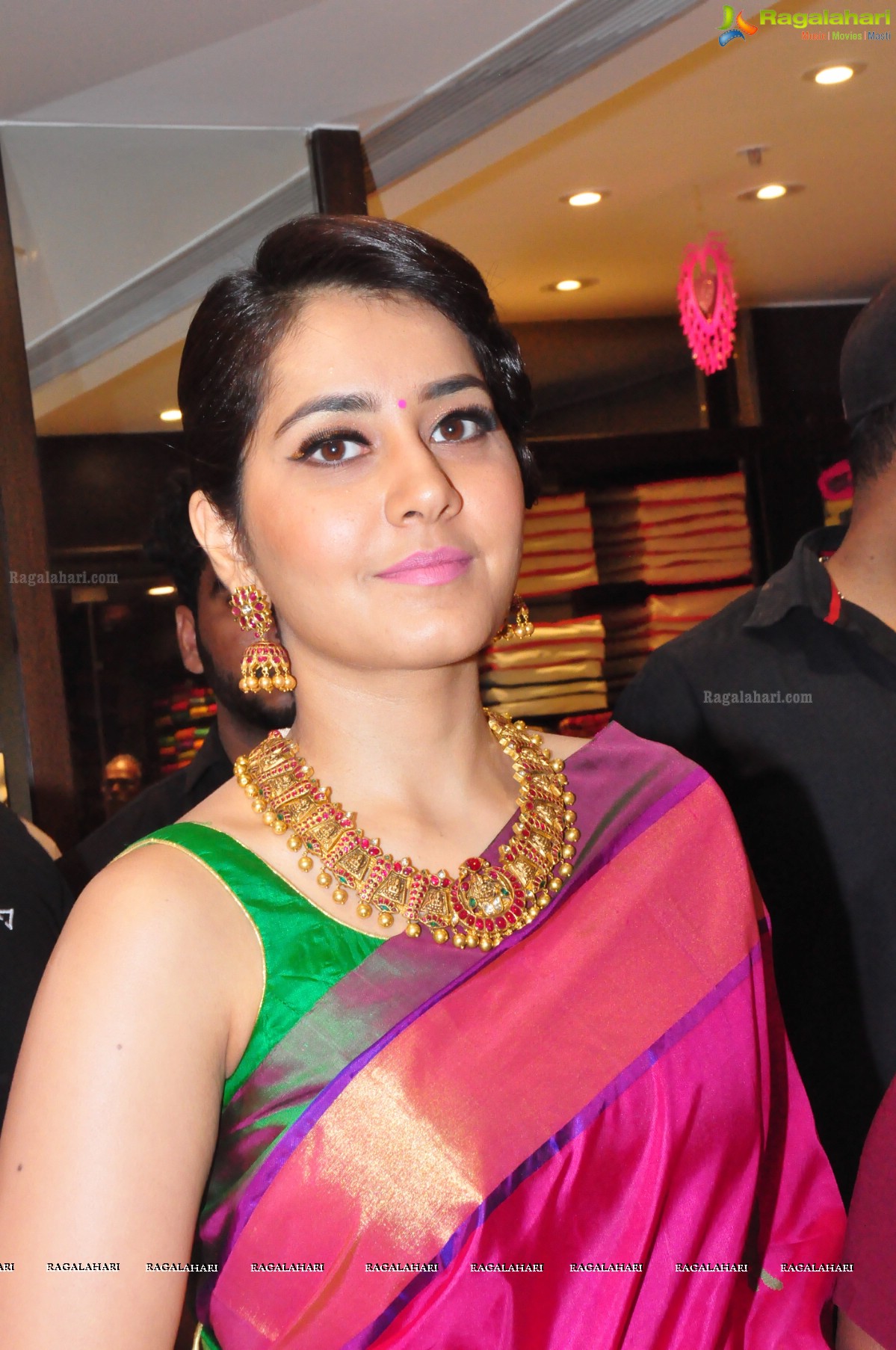 Raashi Khanna in Pattu Saree at RS Brothers Photos