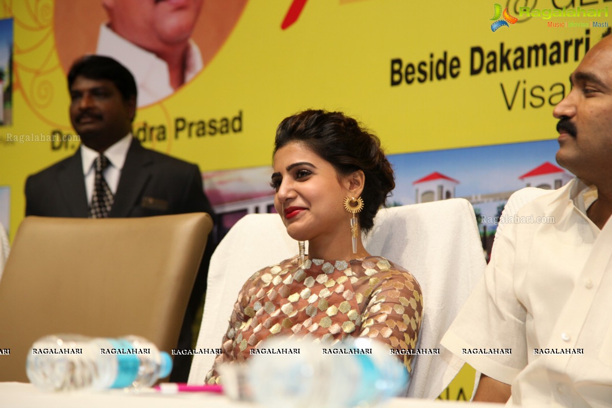 Samantha at Peram Group Brochure Launch, Vizag