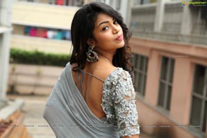 Bhavya Sri in Grey Saree