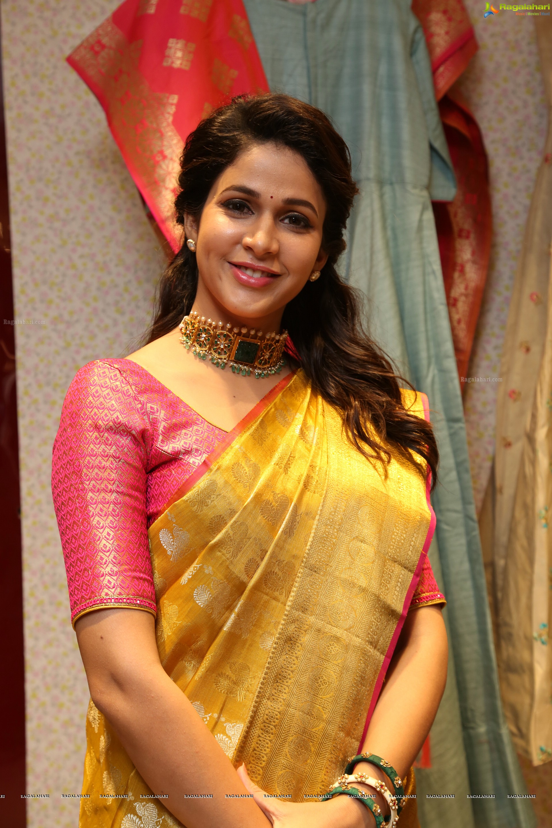 Lavanya Tripathi - Kanchipuram Kamakshi Silks Launch at Woman's World - HD Gallery