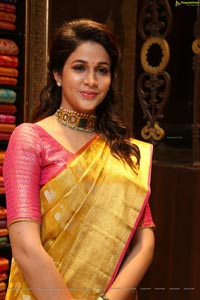 Lavanya Tripathi at Kanchipuram Kamakshi Silks Launch