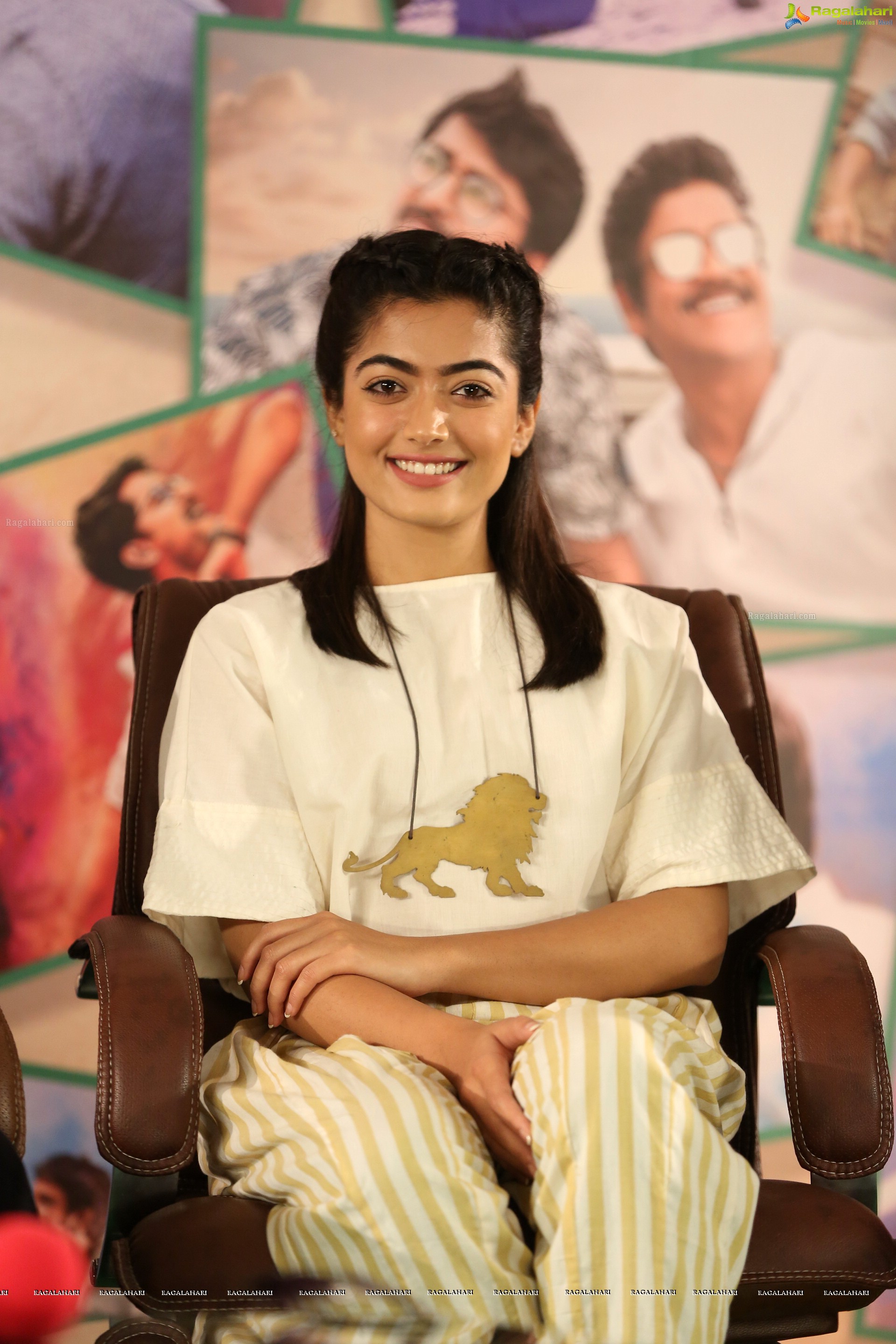 Rashmika Mandanna at Devadas Pre-Release Press Meet (High Definition Photos)