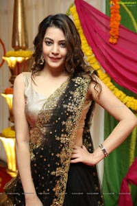 Diksha Panth Black Half Saree