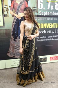 Diksha Panth Black Half Saree