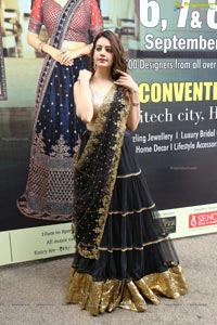 Diksha Panth Black Half Saree