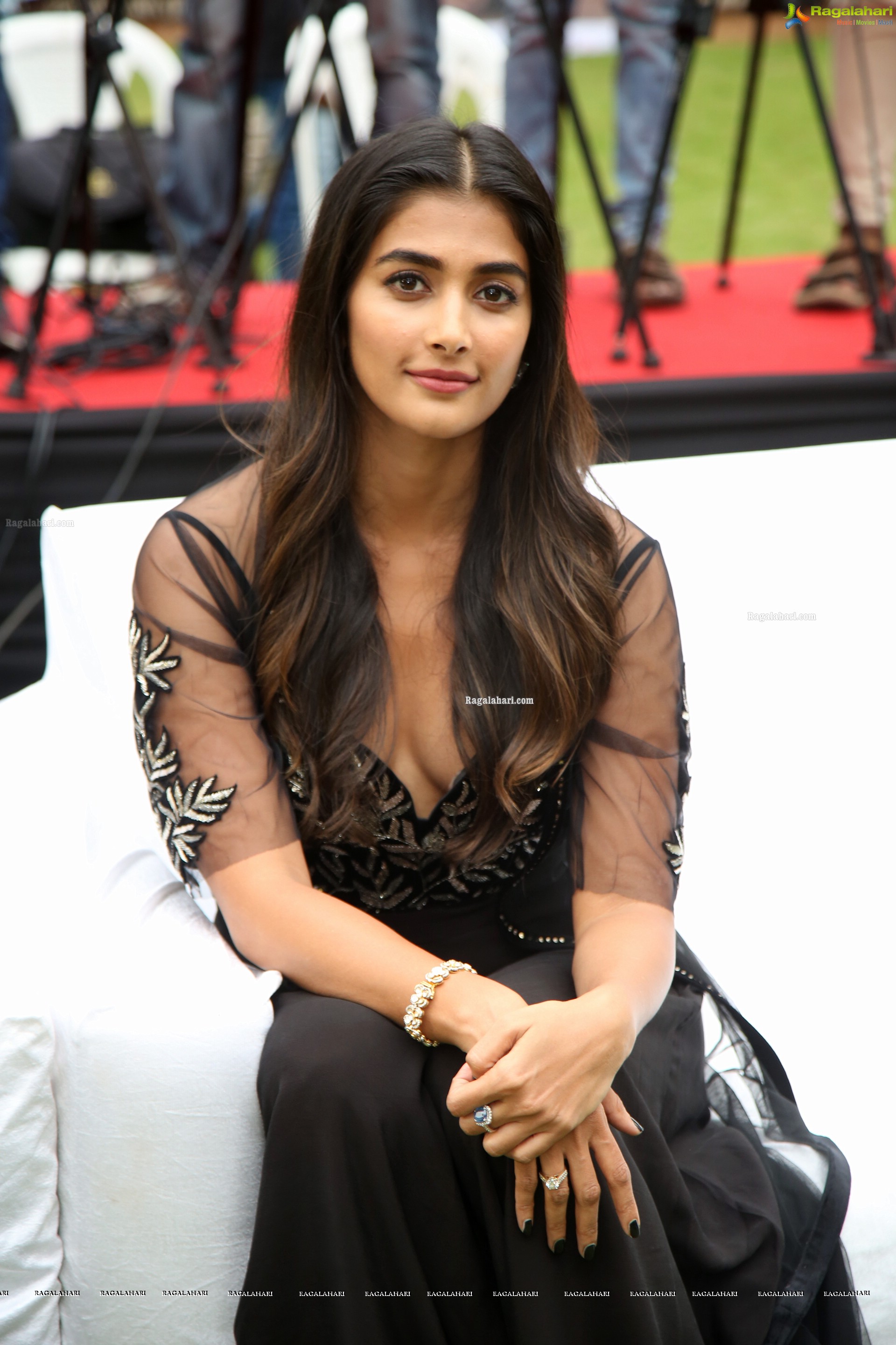 Pooja Hegde at Valmiki Press Meet - HD Gallery