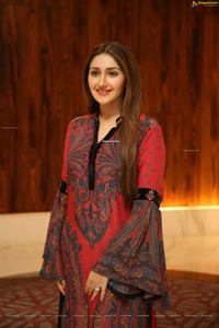 Sayyeshaa Saigal Stills at Bandobast Pre-Release Event