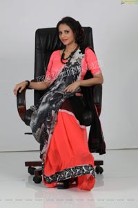 Khushboo Naaz in Black Chiffon Saree