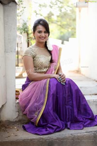 Preyasi Jiggar in Purple Lehenga Choli