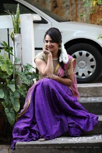 Preyasi Jiggar in Purple Lehenga Choli