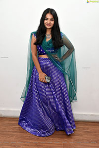 Ananya Nagalla in Blue Designer Lehenga Choli