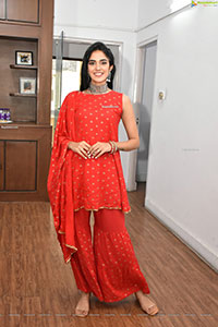 Kritya Sudha in Red Embellished Kurta