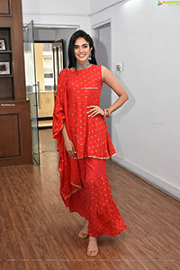 Kritya Sudha in Red Embellished Kurta