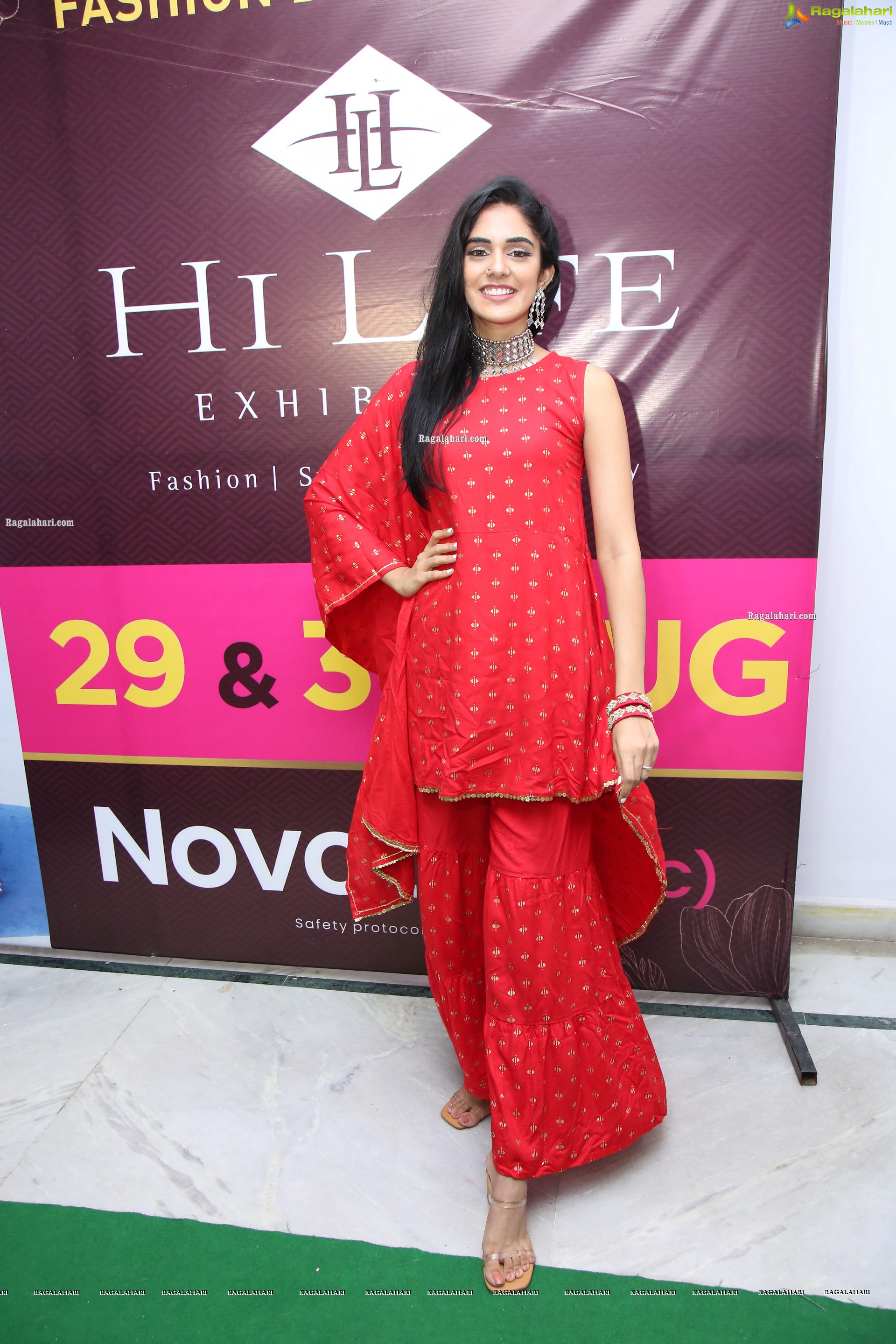 Kritya Sudha in Red Embellished Kurta, HD Photo Gallery