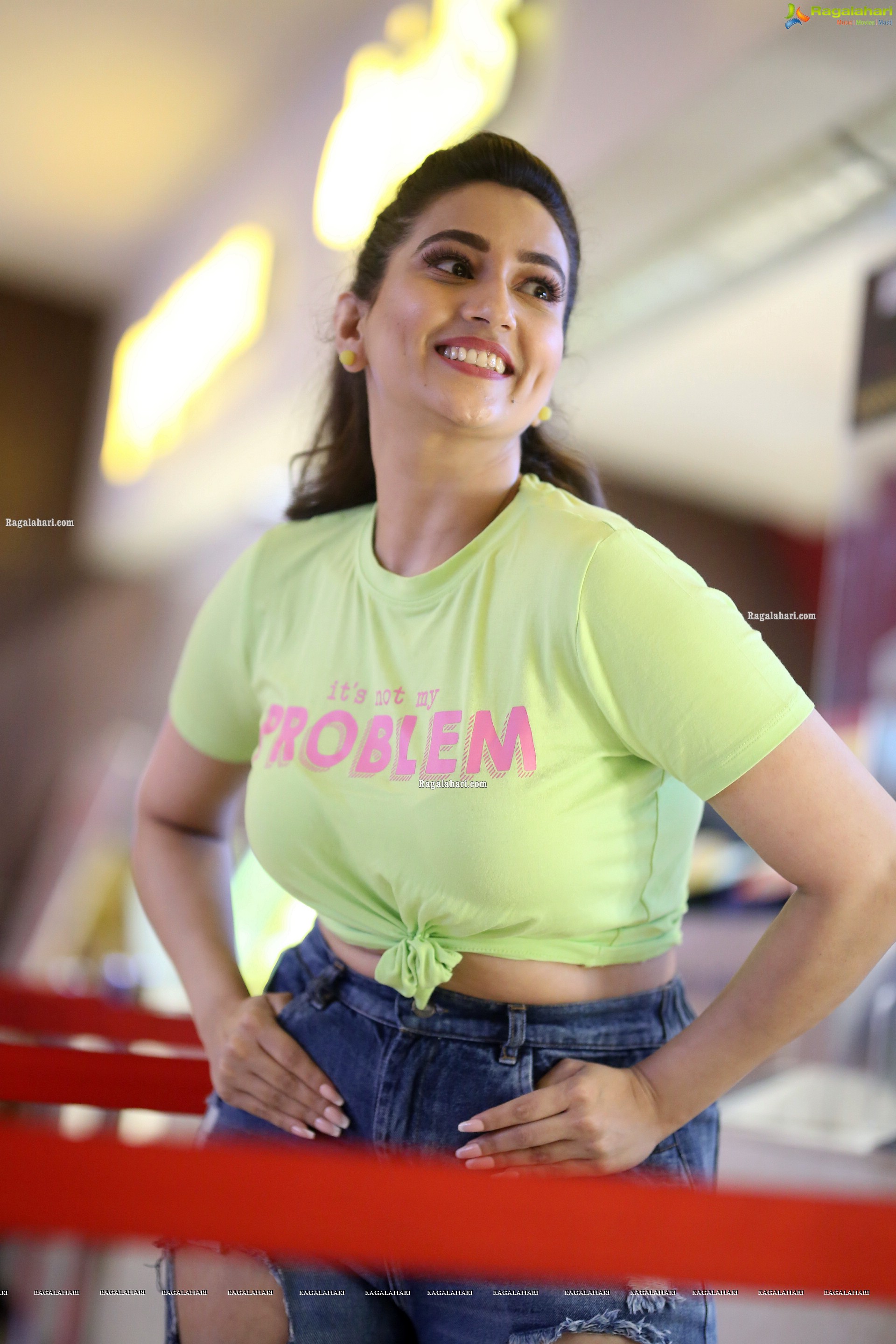 Manjusha at Most Eligible Bachelor Movie Trailer Launch, HD Photo Gallery