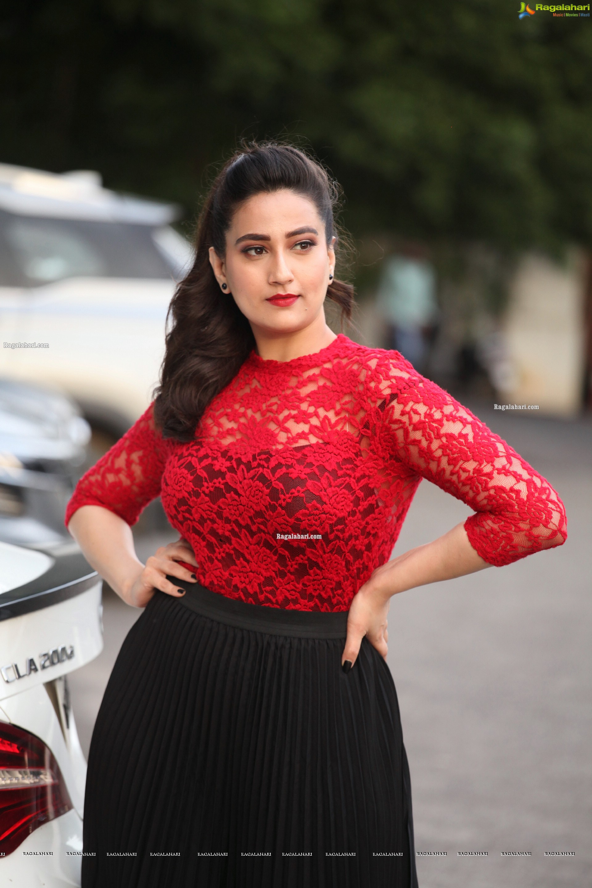 Manjusha at Seetimaarr Movie Success Meet, HD Photo Gallery