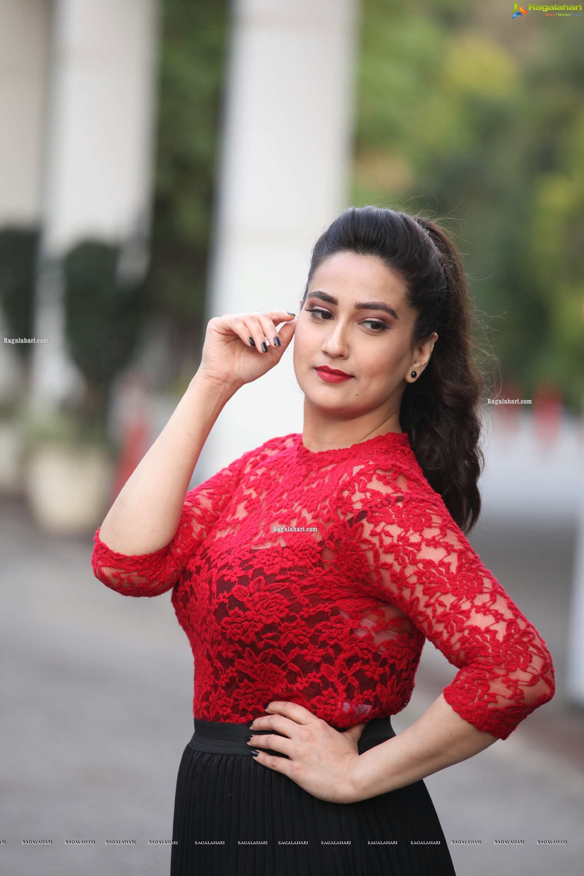 Manjusha at Seetimaarr Movie Success Meet, HD Photo Gallery