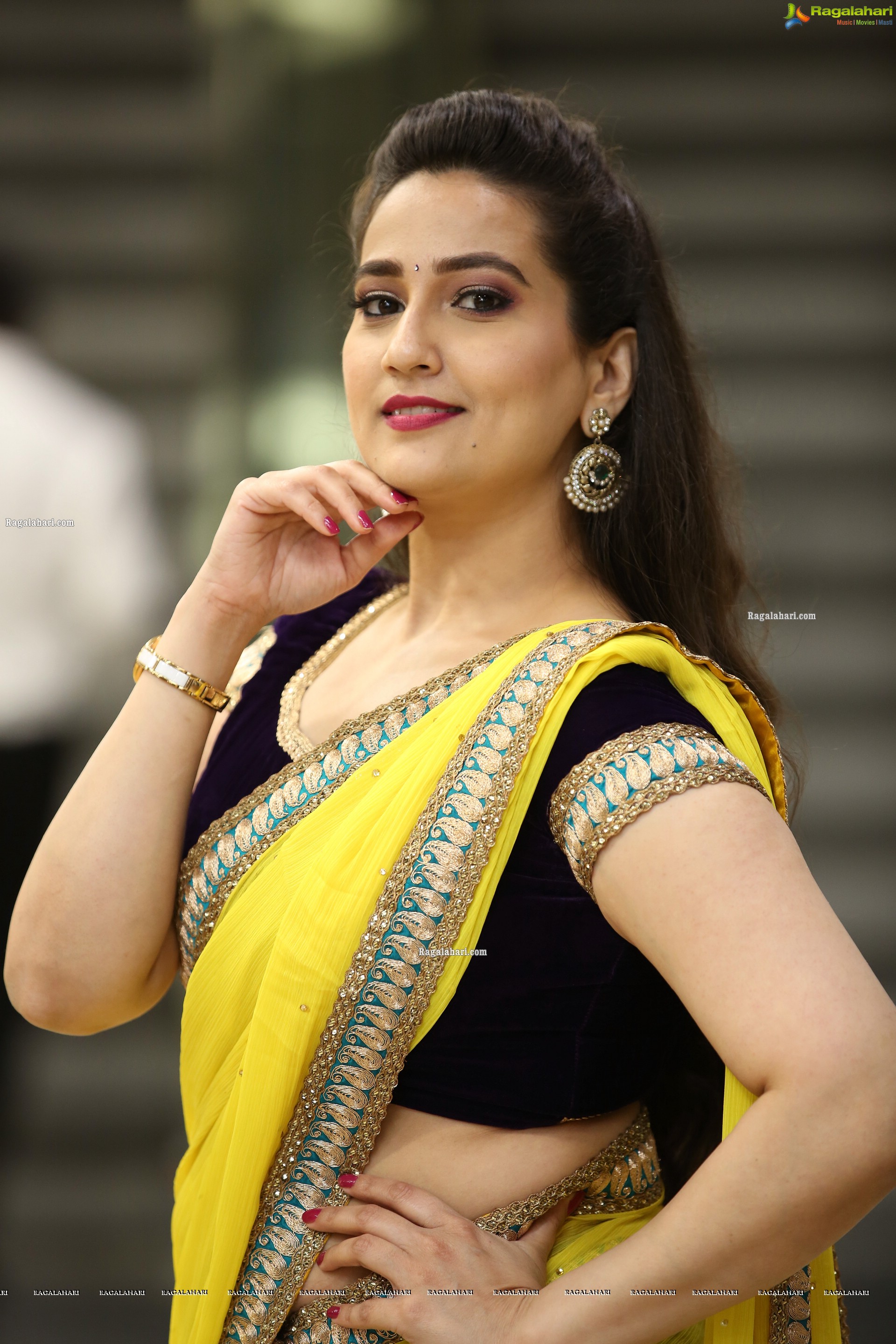 Manjusha at Tuck Jagadish Movie Trailer Launch, HD Photo Gallery